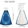 thumbnail image 2 of 2 Pcs Hanging Towels, Dish Towels Abstract Light Absorbent Hand Towels with Hanging Loop Washcloth for Bathroom Kitchen, 2 of 6