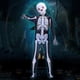 thumbnail image 3 of Skeleton Bone Bodysuit Halloween Costumes with Skeleton Hood Mask for Parent-Child Party Cosplay New, 3 of 3