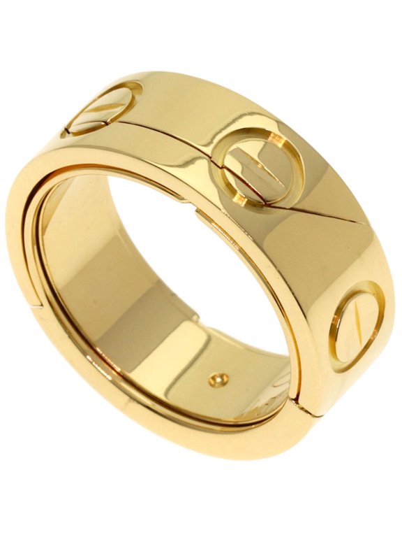 Pre-Owned Cartier Astro Love Ring #50, 18K Yellow Gold, Women's