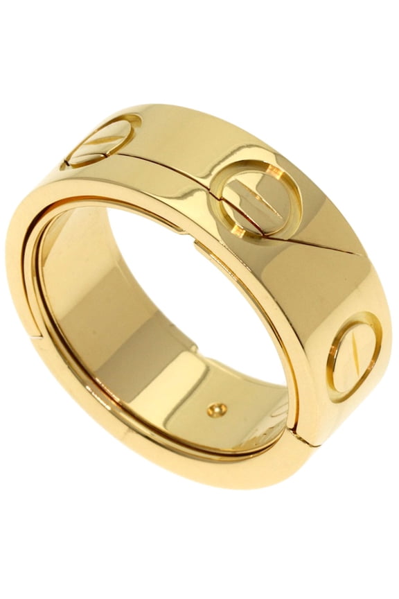 Pre-Owned Cartier Astro Love Ring #50, 18K Yellow Gold, Women's