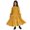 Yellow, variant on KYAIGUO Kids Toddler Girls Spring Corduroy Dress Baby Fall Ruffle Long Sleeve Dresses Onesies Ankle-Length Skirt for 5-14T