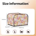 thumbnail image 5 of Fotbe Colorful Floral for Four Slice Toaster Cover, Fingerprint Protector, Super Soft Appliance Cover And Dust Cover,Bread Dust Cover & Fingerprint Protection, 5 of 7