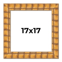 17x17 Frame Beige Real Wood Picture Frame Width 3 inches | Interior Frame Depth 0.5 inches |