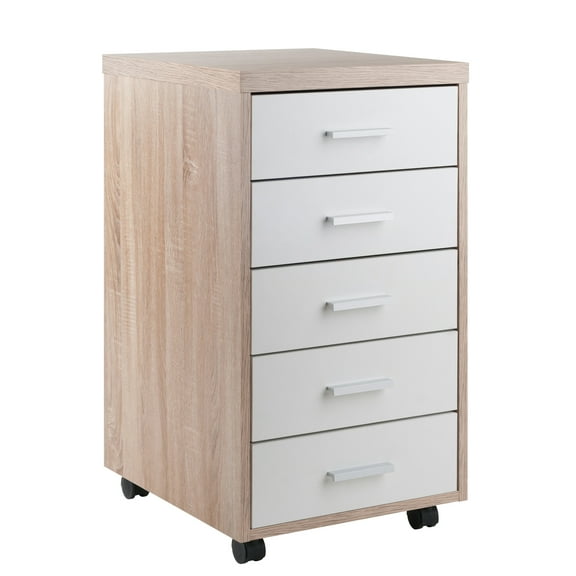 Winsome Wood Kenner 5-Drawer Storage Cabinet, Two-Tone Finish