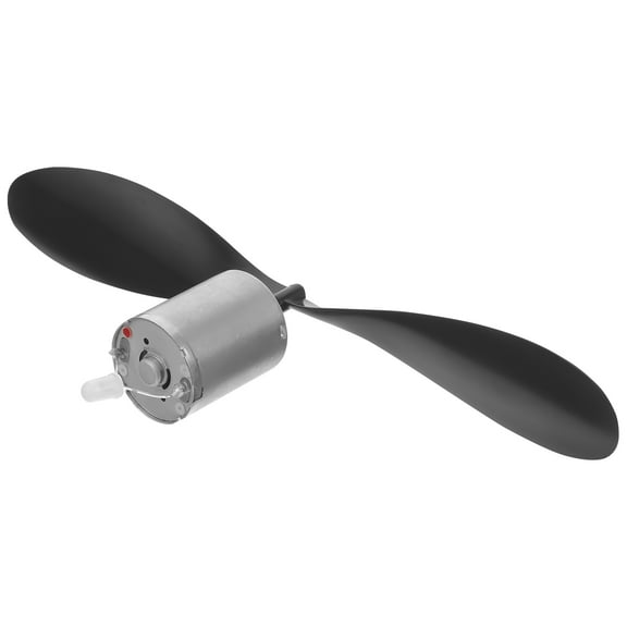 Mini Wind Turbine Generator for DIY Efficient Power Generation with Small Motor Black Plastic and