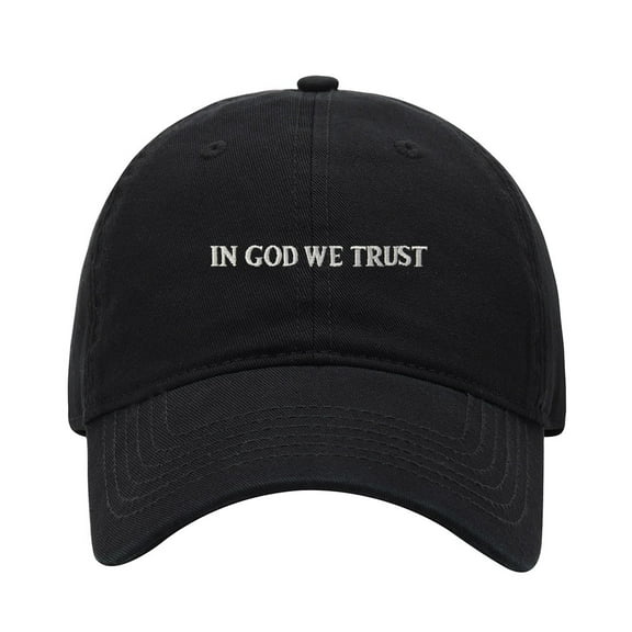 Baseball Cap Embroidered Hat for in God We Trust Men's Adjustable Cotton Unisex Embroidery Baseball Caps