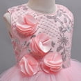 thumbnail image 4 of Godderr Toddlers Girls Dresses Flower Princess Dress Kids Princess Dress Flower Girl Dresses for Wedding Dress for Girls Wedding Guest Pageant Dresses for Girls 4-11Y Birthday Dresses for Girls, 4 of 8