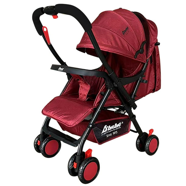 Carriola de manubrio reversible Baby Buggy BABY BM BEIGE rojo