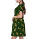 thumbnail image 2 of Easygdp Hohey Bee para Vestido Transpirable de Mujer, Vestido Suelto de Manga Corta con Pliegues y Bolsillos para el Verano, 2 of 6