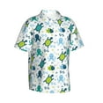 thumbnail image 2 of Haiem Cartoon Sea Creatures Printed Hawaiian Shirt for Men - Men’s Casual Beach Summer Shirts - Stretch Fabric with Modern Fit-Small, 2 of 9