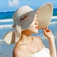thumbnail image 6 of Sun hat for ladies, Straw, Beige, 56-57 cm, 6 of 6