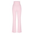 thumbnail image 5 of EaskTriop Womens Bell Bottom Flare Pants High Waist Wide Leg Palazzo Trousers Stretchy Soft Comfy Lounge Work Office Pants Casual Dressy Pants, 5 of 6