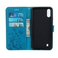 thumbnail image 3 of Samsung Galaxy M10 Wallet Case, Dteck Embossed Flower PU Leather Magnetic Flip Stand Case Cover [Built-in Card Slots][w/ Hand Strap] For Samsung Galaxy M10, Blue, 3 of 4