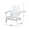 thumbnail image 5 of Morgan Folding Wood Adirondack Chair, White, 5 of 5