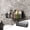 Black07, variant on Hanging Kitchen Baskets For Storage Adhesive Sturdy Small Wire Storage Baskets with Kitchen Food Pantry Bathroom Shelf Storage No Drilling Wall Mounted