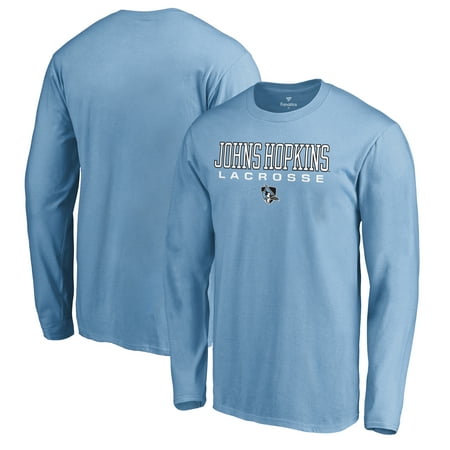 Johns Hopkins Blue Jays Fanatics Branded True Sport Lacrosse Long Sleeve T-Shirt - Light