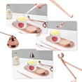 thumbnail image 4 of xianlin-Candle Accessory Set Gift Box, Exquisite Wave Storage Tray Plate, Candle Wick Trimmer, Bell Candle Wick Snuffer, Candle Wick Dipper, 4-in-1 Candle Care Toll Kit for Scented Candle Lover, Gold, 4 of 4