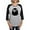 Heather/Black, variant on CafePress - Cartoon Raven Smiling Women's Baseball T Shirt - Womens Baseball Tee