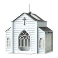 thumbnail image 1 of Church Shaped Feeder With Solar Light Hanging Outdoor Feeder 5 LB Large Capacity & Bird Suet Design Garden/Yard/ Decor & Unique Gift, 1 of 4