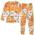 thumbnail image 2 of FORMRS Long Sleeve Top and Pants Pajama Set for Niños 2-Piece Sleepwear, Sizes 18M-8Y, Sunny Floral, 2 of 6