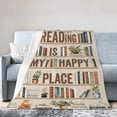 thumbnail image 3 of Book Lover Gifts for Women Men Blanket - Librarian Gifts Throw 80x60, 3 of 6