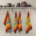 thumbnail image 4 of Kitchen Dish Towels, Colorful Wooden Kitchen Towels Set of 4 Super Soft Absorbent Dish Towels Set Microfiber Polyester Kitchen Dish Cloths Decorative Tea Towels, 28"x18", 4 of 7