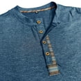 thumbnail image 6 of Youthup Men's Casual Henley Long Sleeve T-Shirt with Four-Button Detail & Color Block Design for Daily Wear, 6 of 6