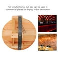 thumbnail image 3 of PASTILLA DE VINO DE MONTAJE EN LA Pared, Soporte de Carga Fuerte Estable Estante de Almacenamiento de Vino de Madera Moderno Para Uso Comercial, 3 of 7