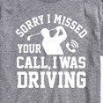 thumbnail image 3 of Instant Message - Sorry Missed Call Driving Golf - Men's Short Sleeve Graphic T-shirt, 3 of 6