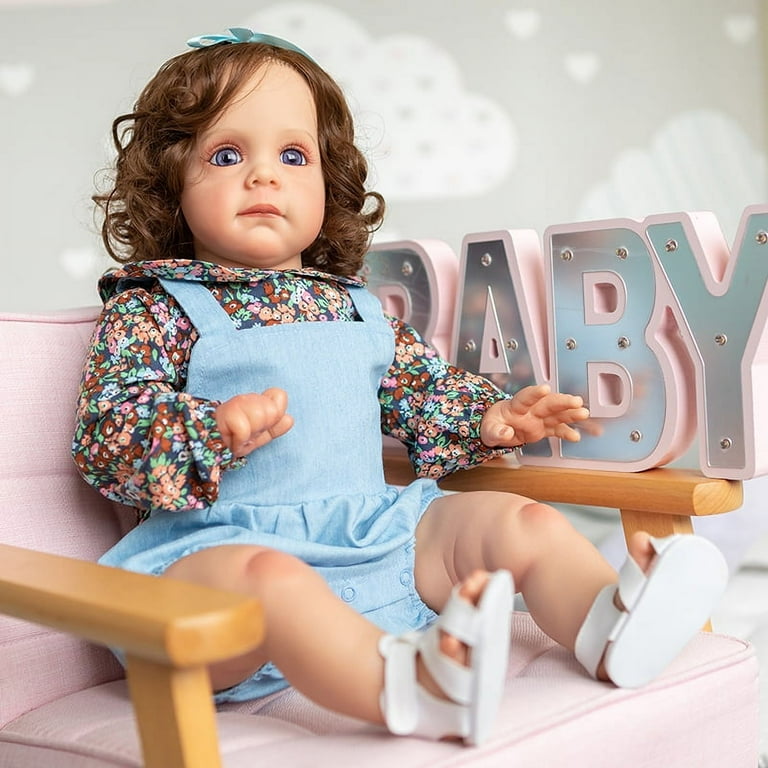 Bebe Reborn Menino 18 Sue-Sue Already Painted Bebe Reborn Doll Realistic  Rooted Curly Hair Reborn Baby Doll Toys