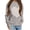Gray, variant on Heart Print Girls Long Sleeve Autumn Winter Knit Sweater Pullover