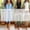 Khaki, variant on Women's V-Neck 3/4 Ruffle Sleeve Loose Fit Casual Midi Dresses for Women Summer Everyday & Beach Vacation Wear