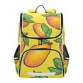thumbnail image 2 of Yellow Mangos Backpack Big Laptop Backpack Casual Daypack Quilted Large Capacity Large Bookbags, 2 of 7