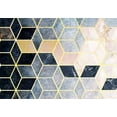thumbnail image 2 of Abstract Wallpaper Wall Mural - Blue Geometric Pattern, 2 of 5