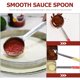 thumbnail image 2 of Cucharas de metal para servir Cucharón de acero inoxidable para controlar las porciones de salsa de pizza Suministros de catering, 2 of 6