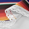 thumbnail image 4 of Coolnut 60" Mexican Serape Stripes Outdoor Round Tablecloth, Waterproof Stain-Resistant Non-Slip Circular Tablecloth with Umbrella Hole and Zipper for Tabletop Backyard Party BBQ Decor, 4 of 7