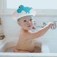 thumbnail image 1 of WRITWAA Baby Shower Cap Dinosaur Shape Blue PP Water Shield 1Set, 1 of 5