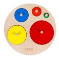 thumbnail image 1 of EeaseMX 1 juego de rompecabezas de formas geométricas de madera, rompecabezas coloridos, juguetes para bebés, regalos, 1 of 7