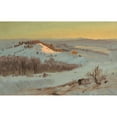 thumbnail image 3 of Frederic Edwin Church 14x11 Black Modern Framed Museum Art Print Titled - Hudson Valley, New York in Winter (1869-70), 3 of 5