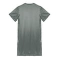 thumbnail image 7 of iiniim Men's Nightshirt Satin Nightwear Comfy V Neck Short Sleeve Soft Loose Pajama Sleep Shirt, 7 of 7