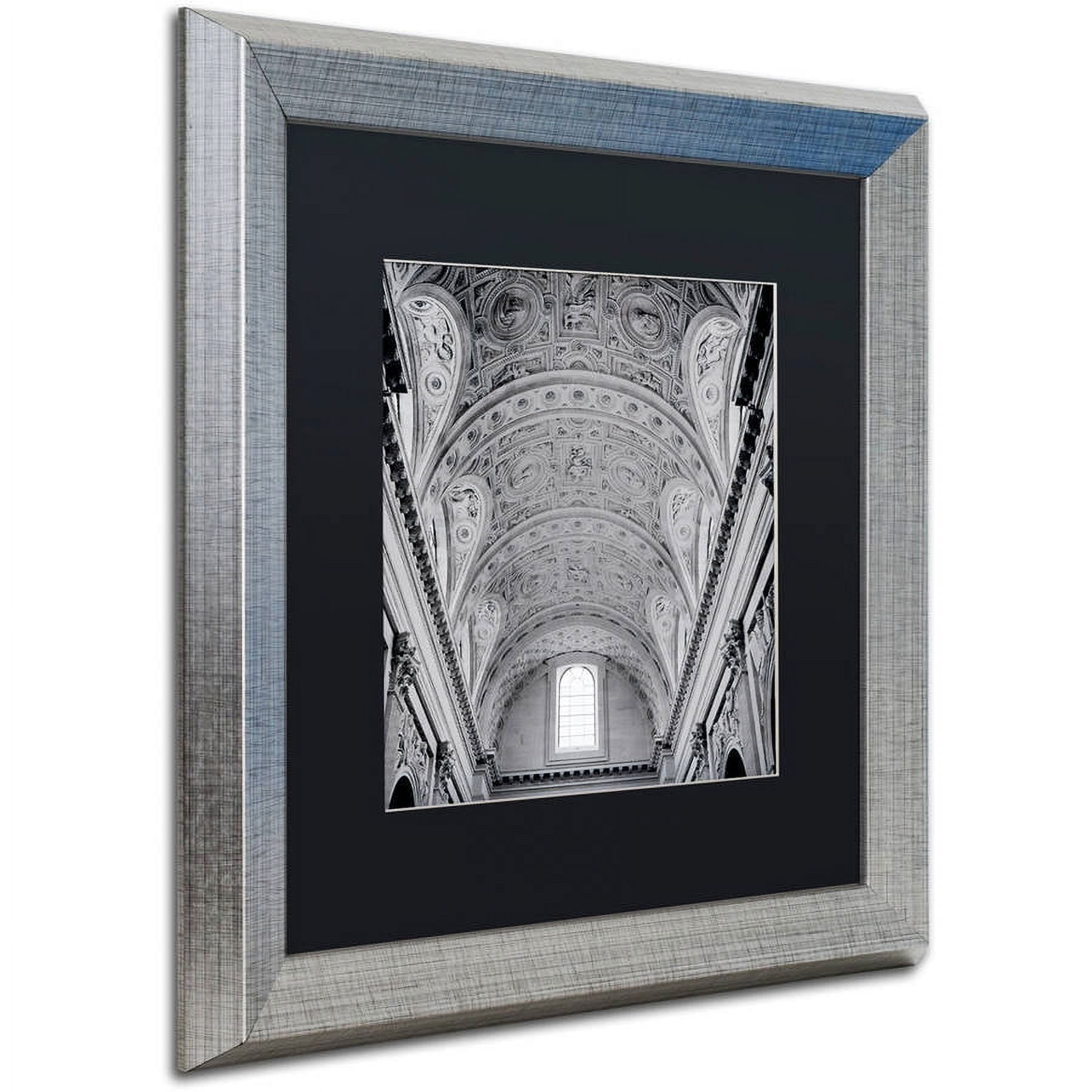 Trademark Fine Art "Paris II" Canvas Art by Alan Blaustein, Black Matte, Silver Frame