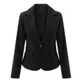 thumbnail image 1 of Vedolay Coat for Women Womens Business Casual Blazer with Lined Double Suit Jacket,Black L, 1 of 5