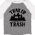 thumbnail image 4 of Inktastic Trailer Trash- Camping Humor Boys or Girls Long Sleeve Baby Bodysuit, 4 of 5
