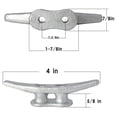 thumbnail image 2 of Juego De 12 Piezas De Abrazadera De Muelle De 4 Pulgadas Cuerno De Acero Maleable Cuerda De Bolardo Férula De Hierro Fundido Galvanizado Tacos De Barco Cuerda De Abrazadera Para Decoración Marina O Cateissary VI011505-00, 2 of 6