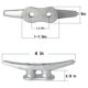 thumbnail image 2 of Juego De 12 Piezas De Abrazadera De Muelle De 4 Pulgadas Cuerno De Acero Maleable Cuerda De Bolardo Férula De Hierro Fundido Galvanizado Tacos De Barco Cuerda De Abrazadera Para Decoración Marina O Kearding VI011505-00, 2 of 6