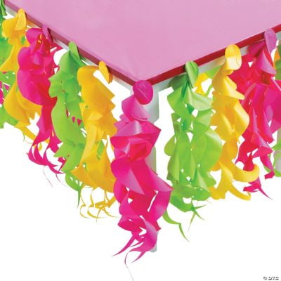 

Luau Swirl Table Skirt Luau Party Supplies 1 Piece