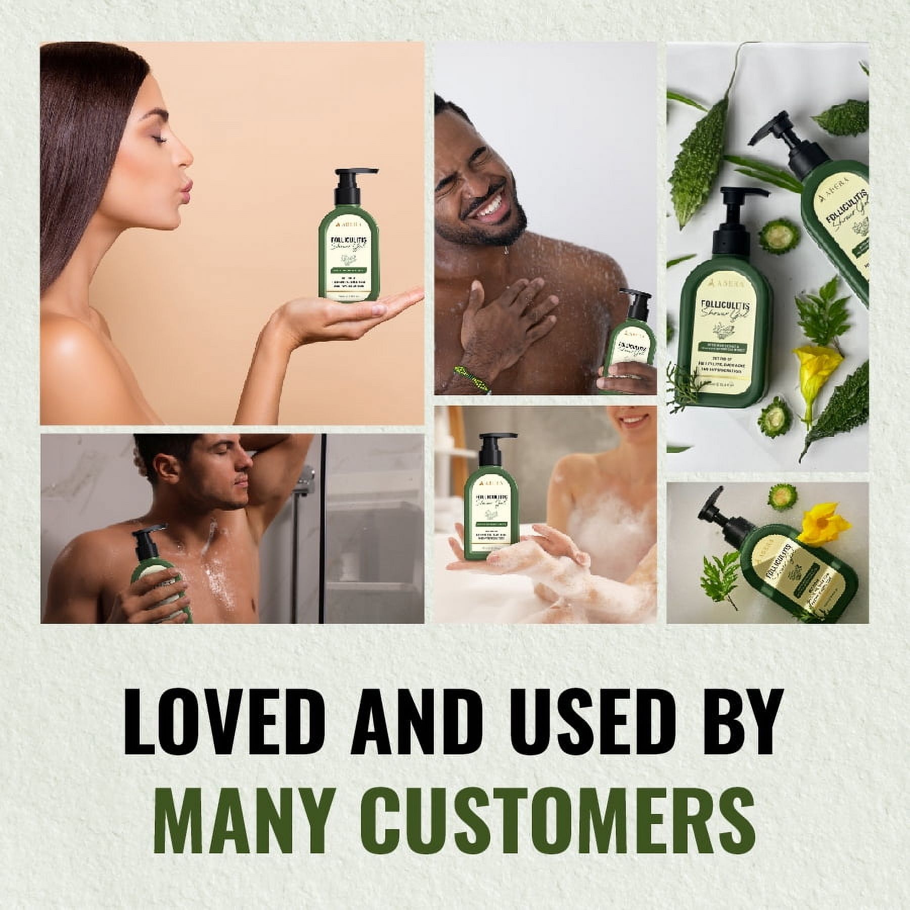 Abera BHA Body Wash – Deep Cleansing Shower Gel for Back Acne, Folliculitis & Oily Skin – Tea Tree & Wild Bitter Melon – 10.14 fl oz
