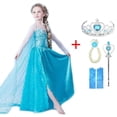 thumbnail image 1 of Vestido de princesa Elsa para niñas, vestidos de Cosplay, disfraces de reina de la nieve para niños, vestido de Halloween, Disfraz de Carnaval, bata Infantil Fivean unisex, 1 of 2
