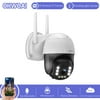 {Indoor and Outdoor PTZ Camera} 1 Pack Wireless Security Dome IP Camera with Night Vision, IP66 Waterproof,Two-Way Audio