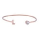 thumbnail image 1 of Pulsera Mujer Inicial Letra LuckyLy, Acero Inoxidable y Zirconia Cúbica, Modelo Sonia rosa UNITALLA, 1 of 8